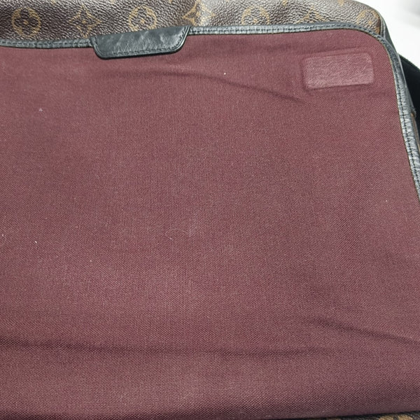 BASS Monogram Coated Canvas Brown