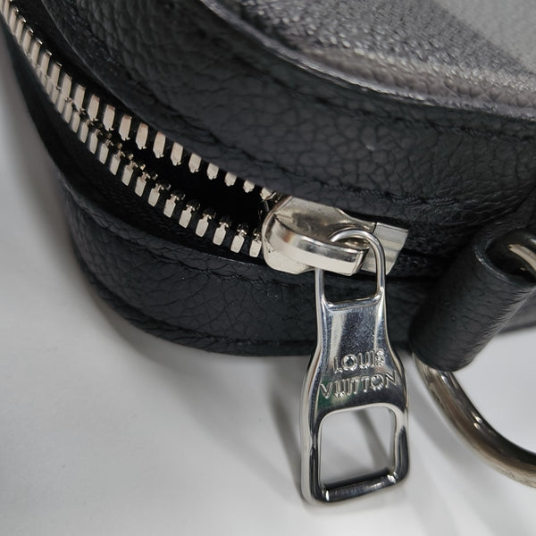 TRIO Damier Graphite Calfskin Gray