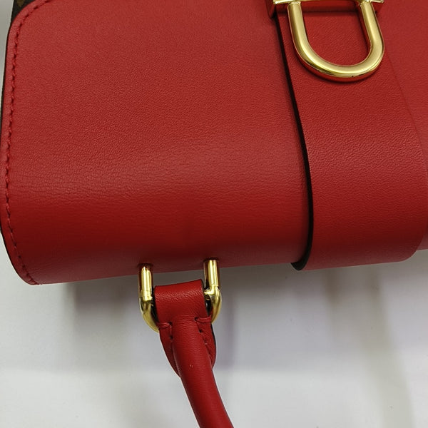LOCKY BB Monogram Coated Canvas Red