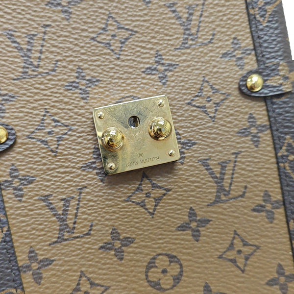 TRUNK Monogram Coated Canvas Brown