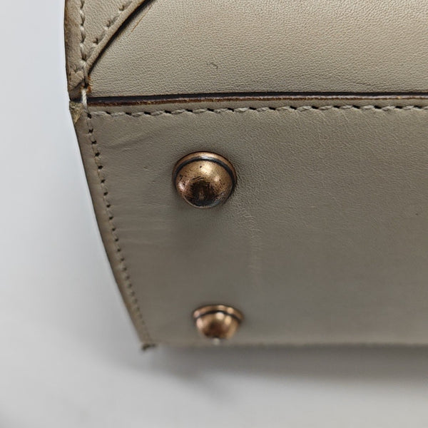 Monogram Calfskin Tote Bag Beige