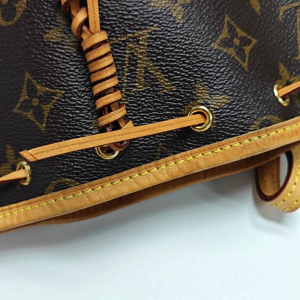 NÉONOÉ Nano Monogram Coated Canvas Brown