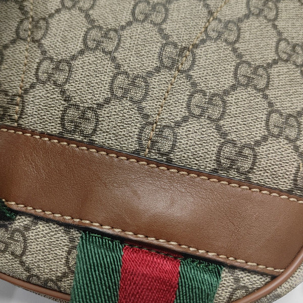 Monogram Coated Canvas Backpack Black