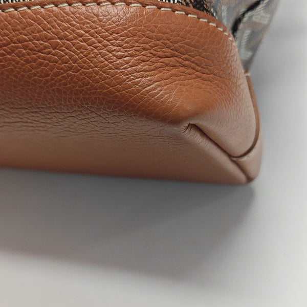 Coated Canvas Top Handle Bag Black