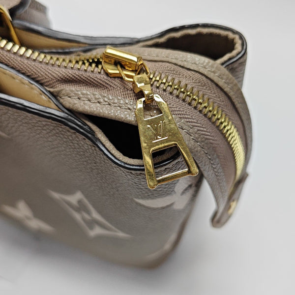 PALAIS PM Monogram Calfskin Gray