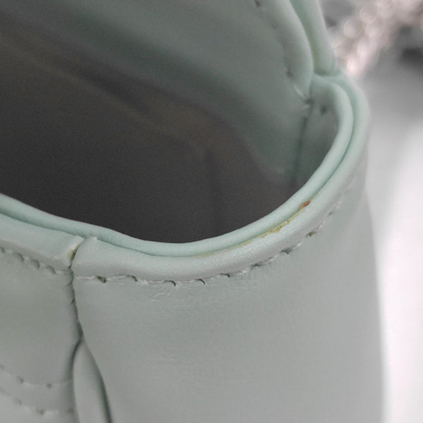 GG Marmont Small Quilted Calfskin Green
