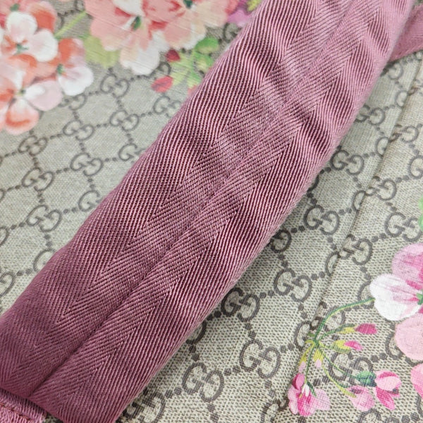 GG Blooms Monogram Coated Canvas Beige