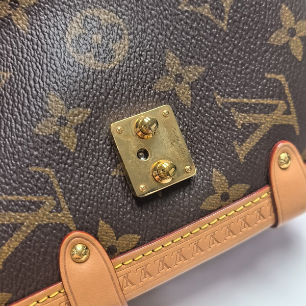 SIDE TRUNK MM Monogram Coated Canvas Brown