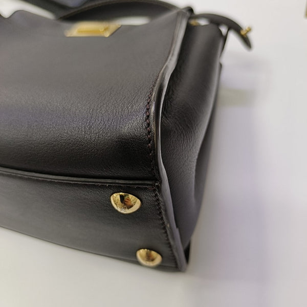 Peekaboo Mini Lambskin Black
