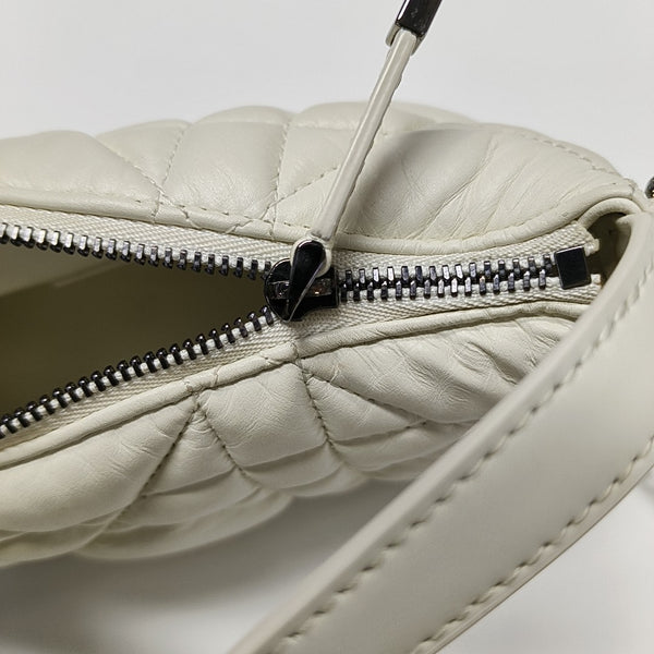 Diortravel Nomad Small Cannage Calfskin White