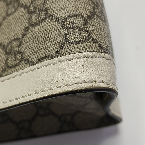 Padlock Small Monogram Coated Canvas Beige