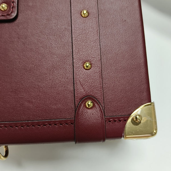 PETITE MALLE Calfskin Red