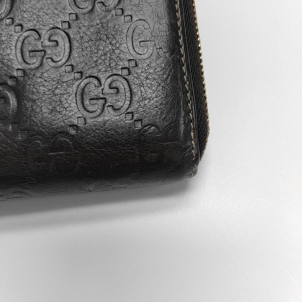Ligne Shima Monogram Calfskin Brown Wallet