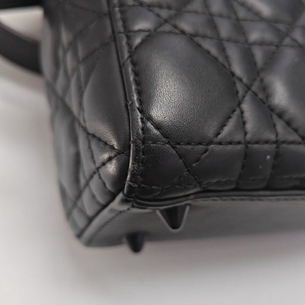 Lady Dior Small Cannage Calfskin Black