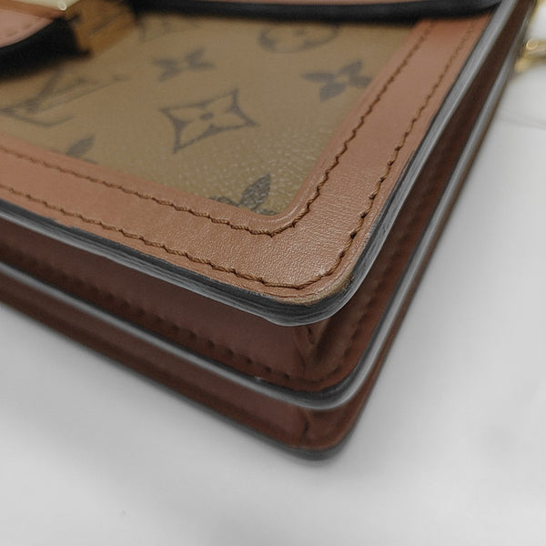 DAUPHINE MM Monogram Coated Canvas Brown