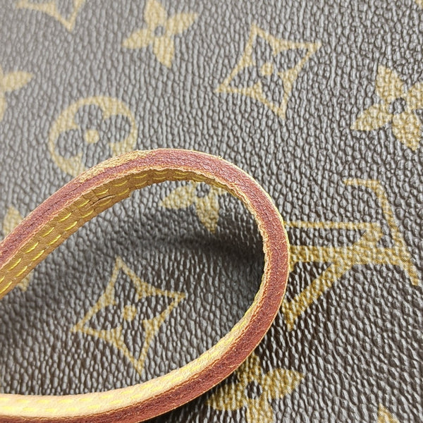 NEVERFULL MM Monogram Coated Canvas Brown