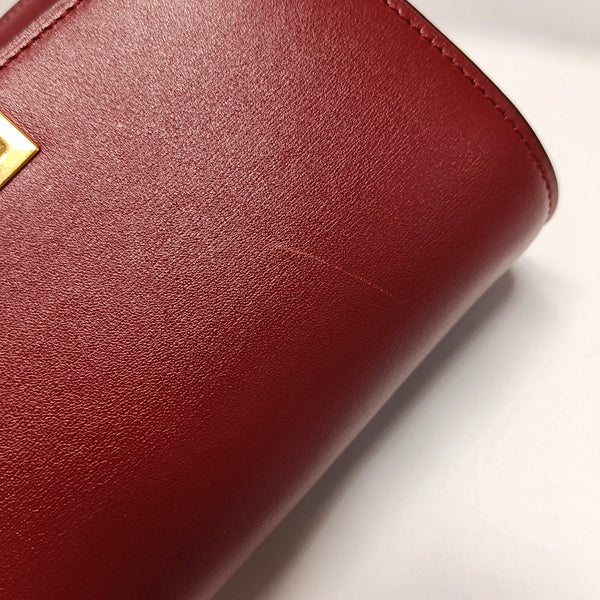 Authenticated pre-owned CLASSIC BOX Mini Calfskin Red - Crossbody Bag at Looply