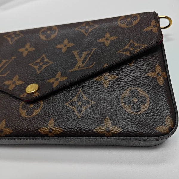 FÉLICIE Monogram Coated Canvas Brown