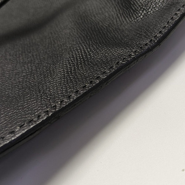 Grained Calfskin Tote Bag Black