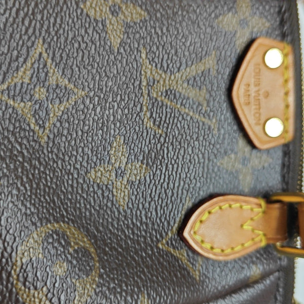 TURENNE Nano Monogram Coated Canvas Brown