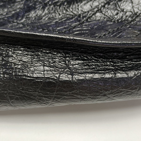NIKI Small Chevron Calfskin Black