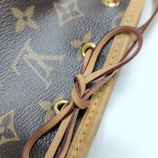 NÉONOÉ Nano Monogram Coated Canvas Brown