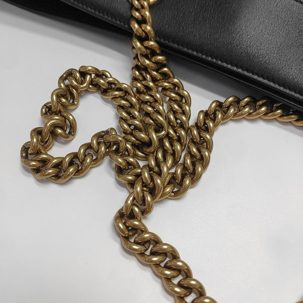 Calfskin Shoulder Bag Black