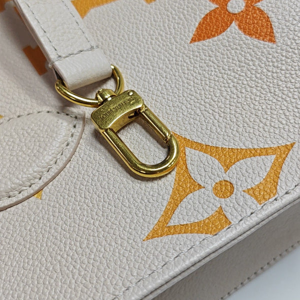 ONTHEGO PM Monogram Calfskin Beige