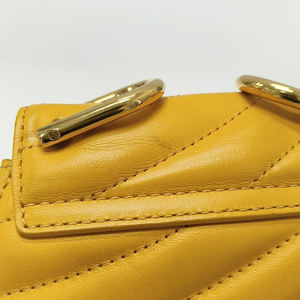 Drew Nano Quilted Calfskin Yellow