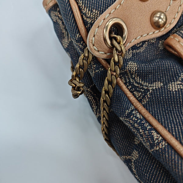 Canvas Top Handle Bag Blue