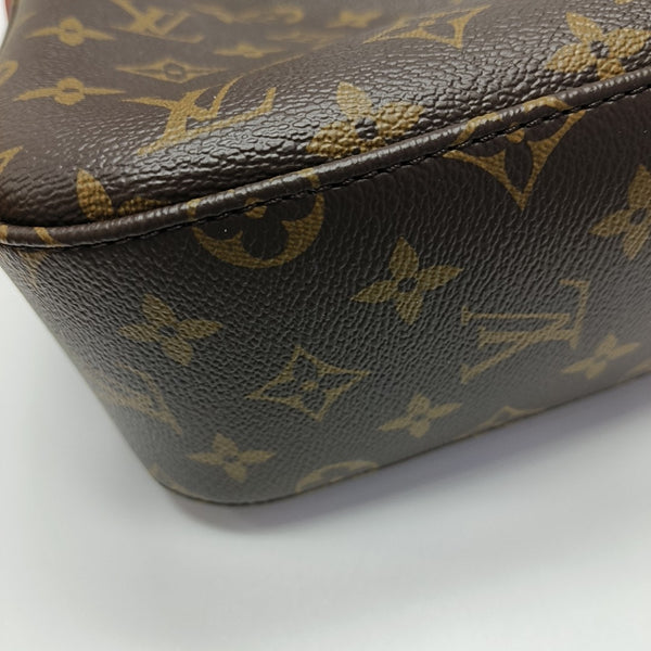 SLOUCHY PM Monogram Coated Canvas Brown