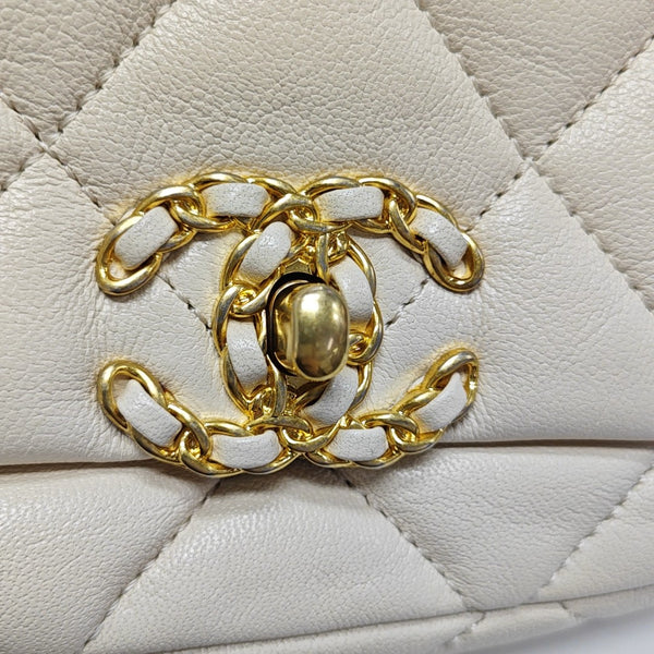 Quilted Lambskin White