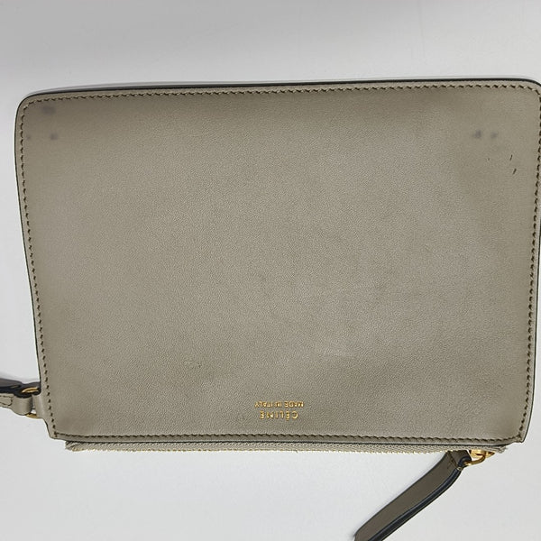 TWISTED CABAS Small Calfskin Gray