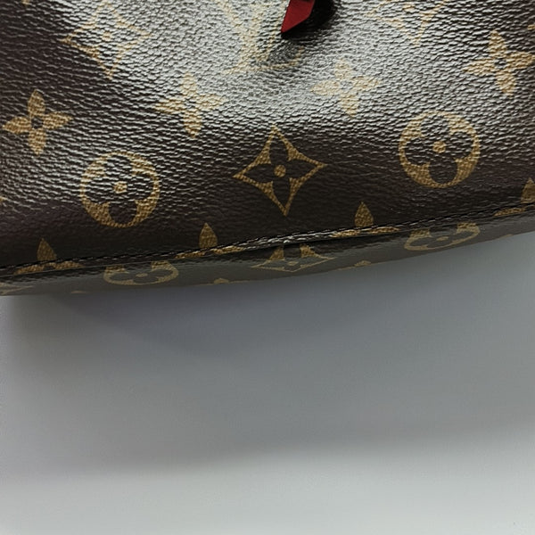 NÉONOÉ MM Monogram Coated Canvas Brown