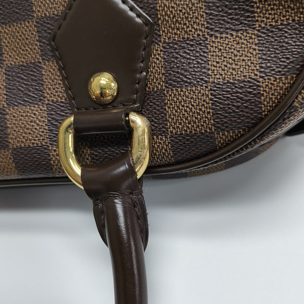 DUOMO Damier Ebene Coated Canvas Brown