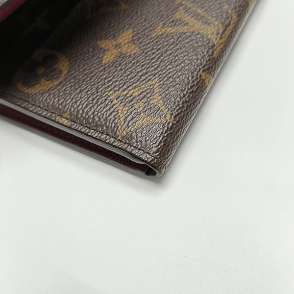 EMILIE Monogram Coated Canvas Brown Wallet