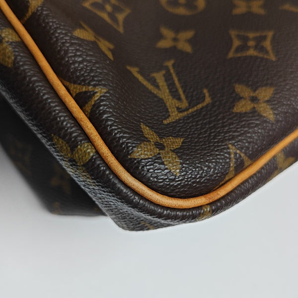 BATIGNOLLES MM Monogram Coated Canvas Brown