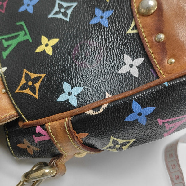 LV × TM BEVERLY MM Monogram Coated Canvas Black