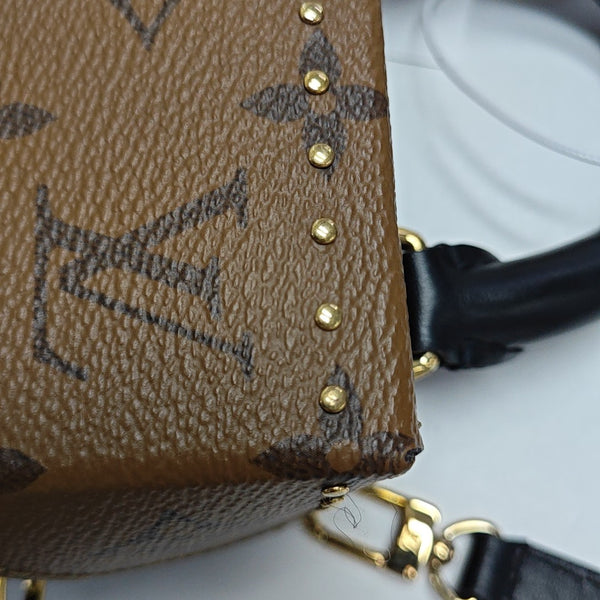 CAMERA BOX Monogram Coated Canvas Brown