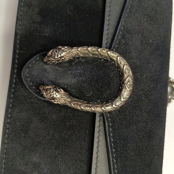 Authenticated pre-owned Dionysus Super Mini Suede Black - Shoulder Bag at Looply