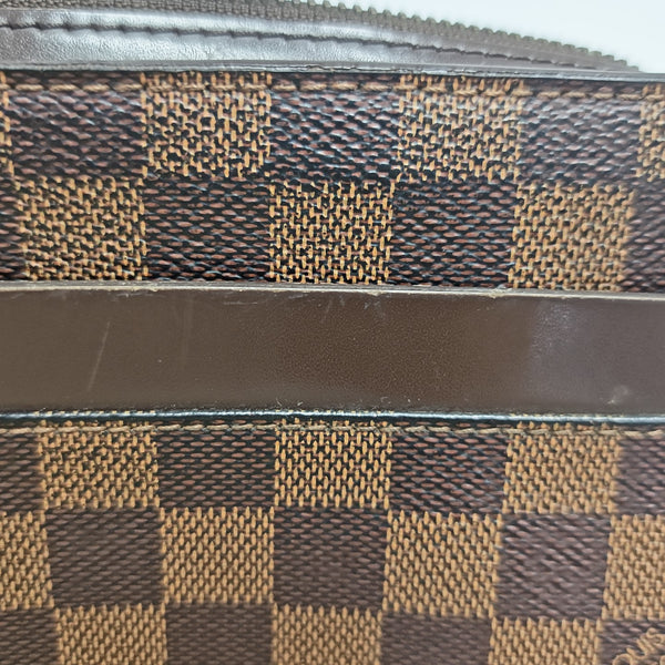 SAINT LOUIS Damier Ebene Coated Canvas Brown