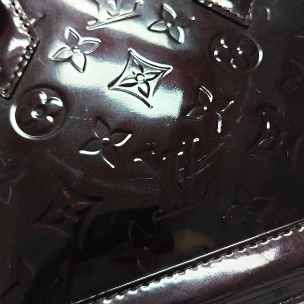 ALMA BB Monogram Patent Leather Brown