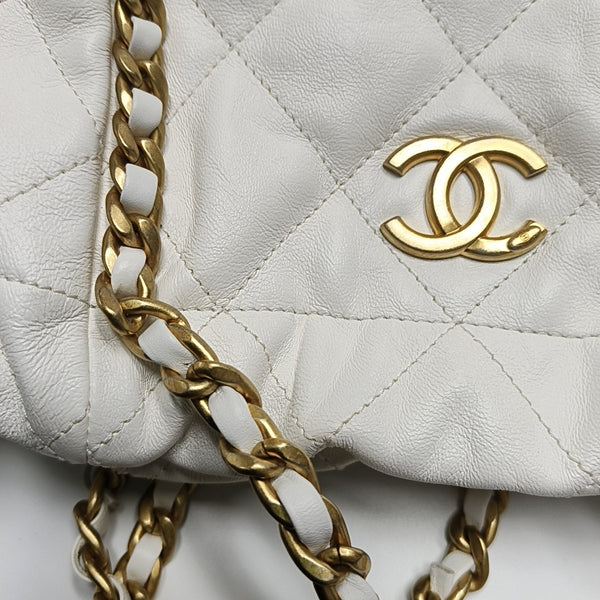 Quilted Calfskin White