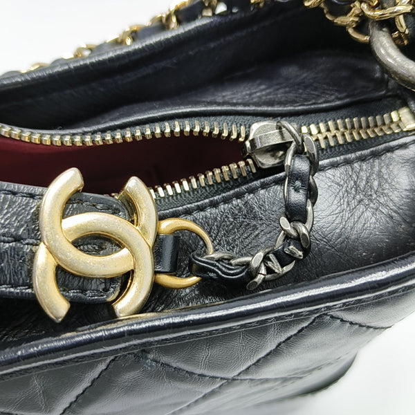 GABRIELLE New Medium Quilted Calfskin Black