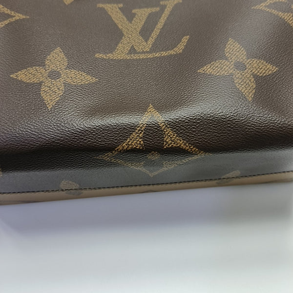 ONTHEGO MM Monogram Coated Canvas Brown