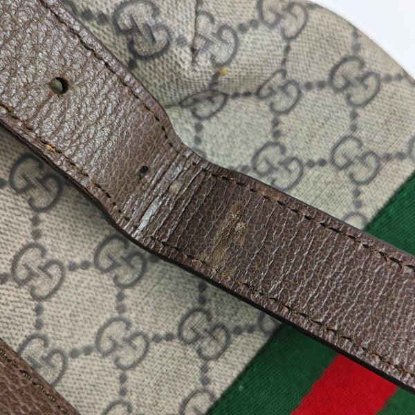 Authenticated pre-owned Ophidia Small Monogram Coated Canvas Beige - Shoulder Bag at Looply