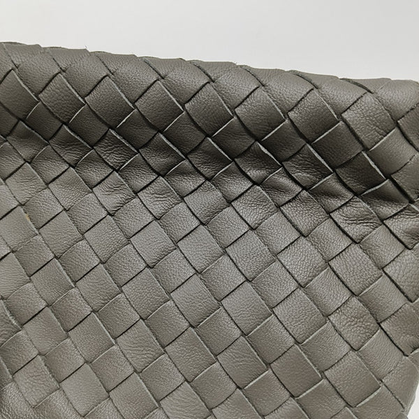 Lambskin Top Handle Bag Gray
