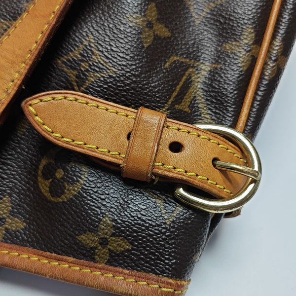 BATIGNOLLES GM Monogram Coated Canvas Brown