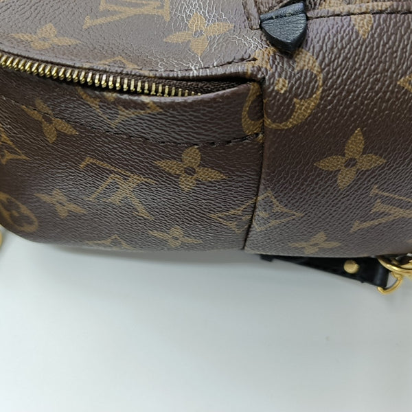 PALM SPRINGS Mini Monogram Coated Canvas Brown
