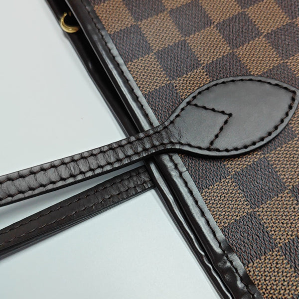 NEVERFULL MM Damier Ebene Coated Canvas Brown